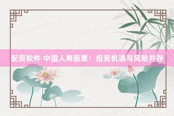 配资软件 中国人寿股票：投资机遇与风险并存