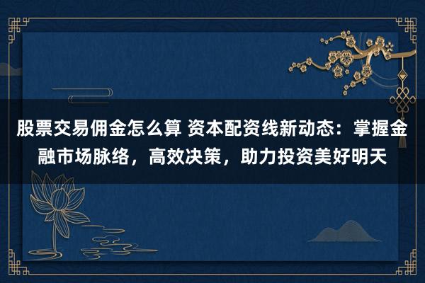 股票交易佣金怎么算 资本配资线新动态：掌握金融市场脉络，高效决策，助力投资美好明天