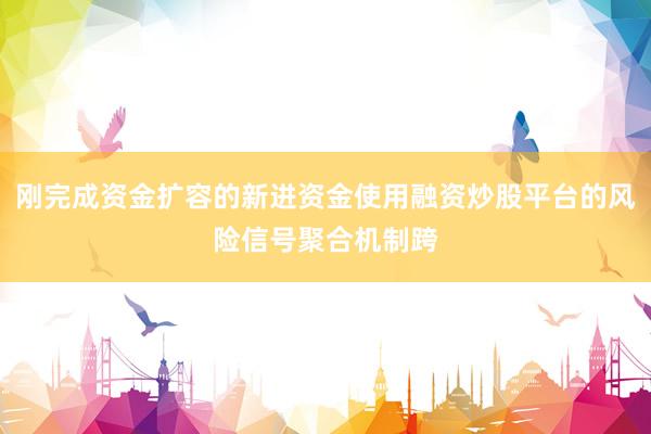 刚完成资金扩容的新进资金使用融资炒股平台的风险信号聚合机制跨