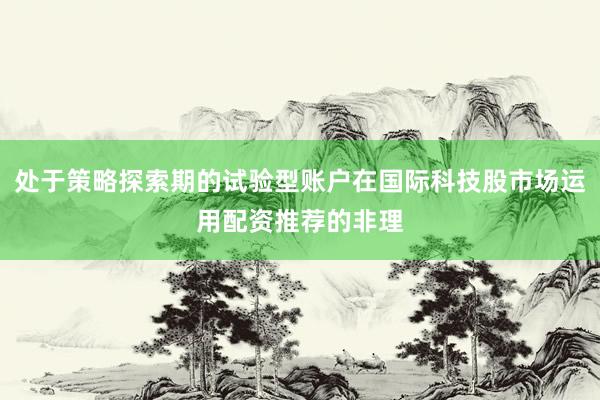 处于策略探索期的试验型账户在国际科技股市场运用配资推荐的非理